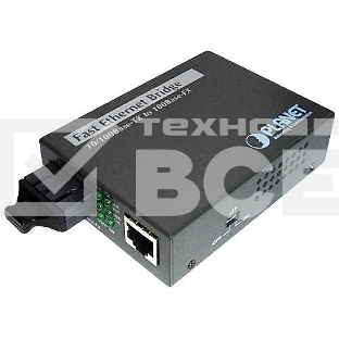 Медиа конвертер Planet FT-801 10/100Base-TX to 100Base-FX (ST) Bridge Media Converter, LFPT Supported