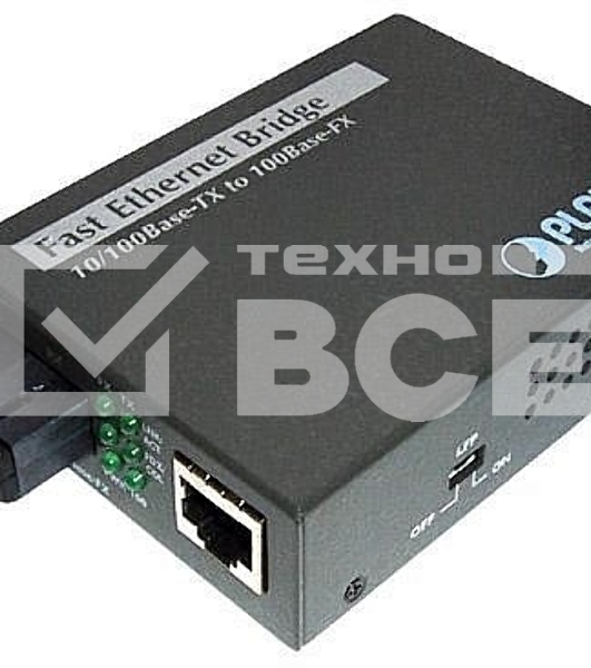 Медиа конвертер Planet FT-801 10/100Base-TX to 100Base-FX (ST) Bridge Media Converter, LFPT Supported