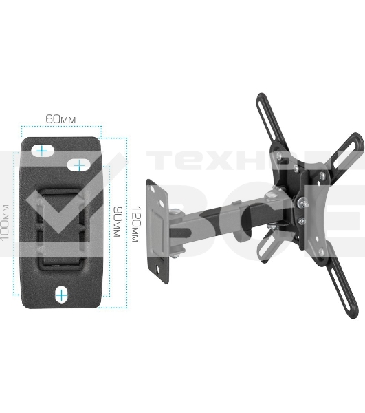 Кронштейн для телевизора Kromax CORBEL-4 черный 15