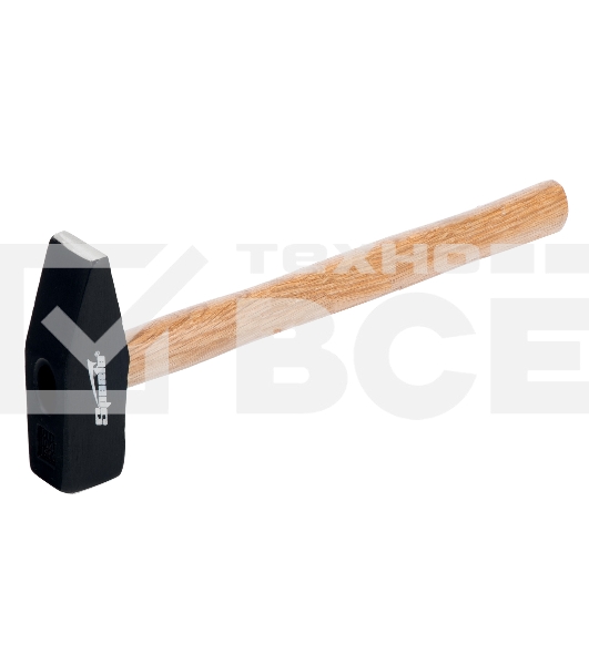 Молоток слесарный Sparta 1500 г, квадратный боек, деревянная рукоятка