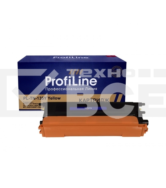Картридж PL-TN-135Y для принтеров Brother HL-4040CN/4050CDN/DCP-9040CN/MFC-9440CN 4000 копий Yellow ProfiLine