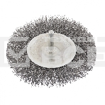 Щетка для дрели Сибртех 100 мм, плоская со шпилькой, витая проволока 0,3 мм, фото2