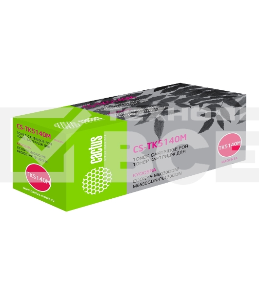 Картридж лазерный Cactus CS-TK5140M пурпурный (5000 стр.) для Kyocera Mita M6030cdn/M6530cdn/P6130cdn Ecosys