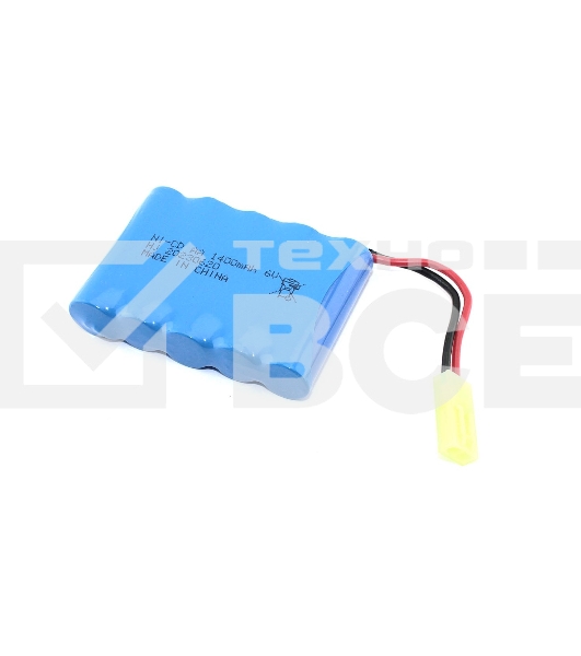 Аккумулятор Ni-Cd 6V 1400 mAh AA Flatpck разъем Tamiya