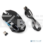 Мышь беспроводная Nakatomi MROG-20UR черный, 2400 dpi, радиоканал, USB, кнопки - 6, фото3