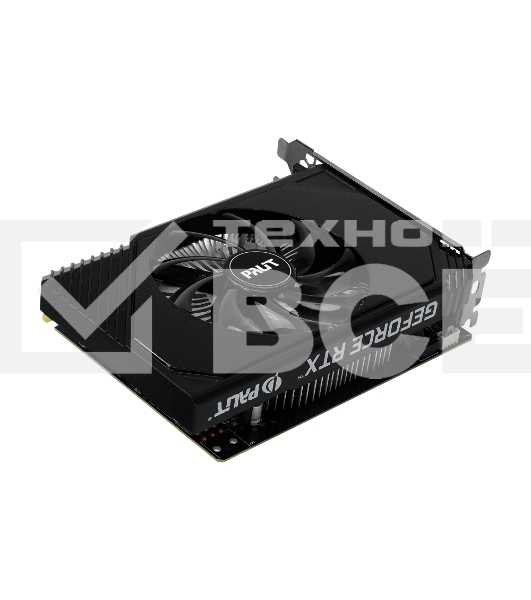 Видеокарта Palit RTX3050 STORMX 6Gb NVIDIA GeForce RTX 3050 6Gb PCI-E 4.0 96bit GDDR6 1042/14000 DVIx1 HDMIx1 DPx1 HDCP Ret