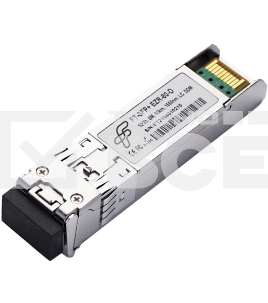Модульный компактный оптический трансивер Future Technologies FT-SFP+EZR-80-D c поддержкой функции «горячей» замены и напряжением питания 3.3В.