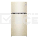Холодильник LG GN-H702HEHL бежевый двухкамерный 376/155л морозилка сверху, Total No Frost, фото 1