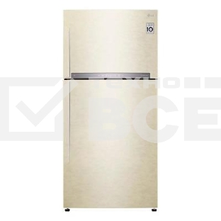 Холодильник LG GN-H702HEHL бежевый двухкамерный 376/155л морозилка сверху, Total No Frost