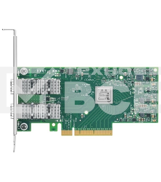 Сетевая карта ConnectX-4 Lx EN network interface card, 25GbE dual-port SFP28, PCIe3.0 x8, tall bracket, SR-IOV, TCP/UDP, MPLS, VxLAN, NVGRE, GENEVE, iSER, NFS RDMA, SMB Direct, ROHS R6