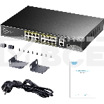 Коммутатор Cudy GS1018PS2 (L2) 18x1Гбит/с 2xКомбо(1000BASE-T/SFP) 2SFP 16PoE 200W неуправляемый, фото 1