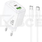 Сетевое зарядное устройство Hoco CS54A Surplu 20W 3A (PD+QC), фото2