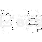 Кресло офисное Бюрократ CH-380F черный, эко.кожа, на ножках металл, фото9