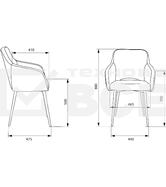 Кресло офисное Бюрократ CH-380F черный, эко.кожа, на ножках металл