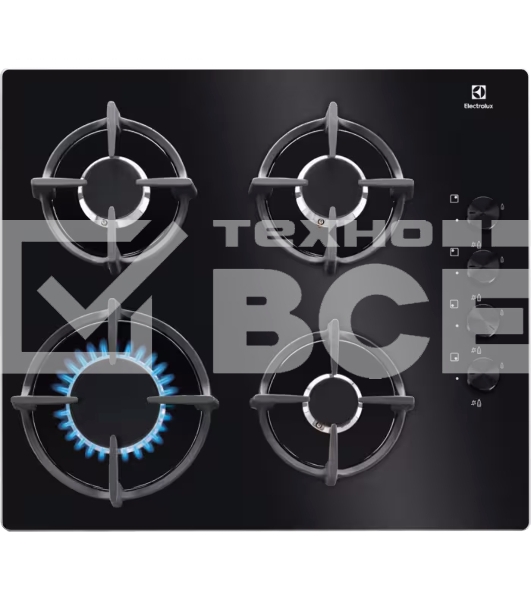 Газовая варочная поверхность Electrolux KGG6407K черный