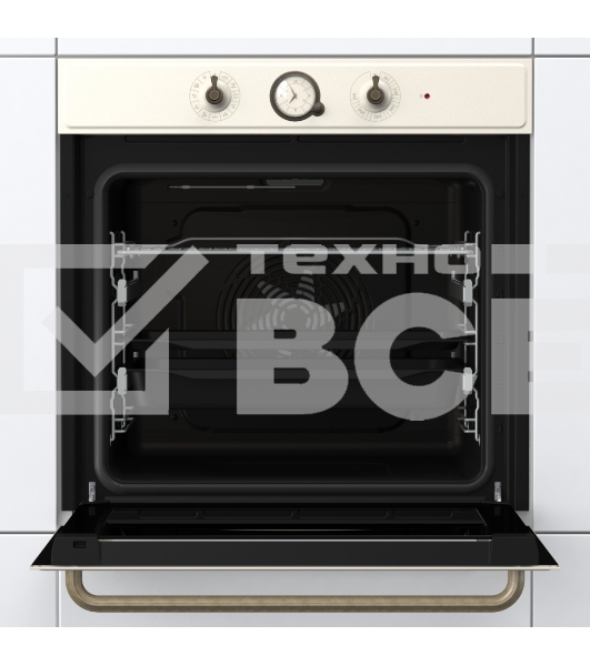 Встраиваемая электрическая духовка GORENJE/раиваемая электрическая духовка,ширина 60 см,объем 77л,пиролитическая эмаль,слоновая кость