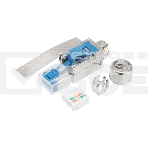 Разъем RJ-45(8P8C) Rexant полевой заделки под витую пару, FTP, CAT 6А (50 µ'/50 микродюймов) серия PRO, фото 1