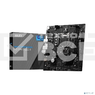 Материнская плата MSI H510M PLUS II, LGA1200, Intel H510, 2xDDR4, 4xSATA, 1xM.2, 1xPCIe 3.0 x16, 1xPCIe 3.0 x1, 1xVGA, 1xHDMI, 1x1Gb LAN, 2xUSB-A 5Gbps, 4xUSB-A 2.0, 3x3.5 мм, 7.1, mATX