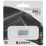 Флешка USB Kingston DataTraveler Micro (DTMC3G2/256Gb), 256Gb, USB 3.2 Gen 1, R/W 200/60, серебристый, фото9