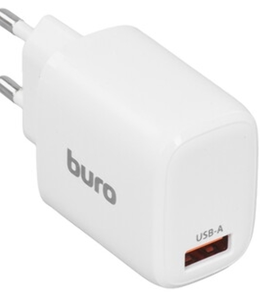 Сетевое зарядное устройство Buro BUWG1 3A QC белый