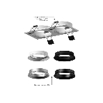 Корпус светильника C6525 SWH белый песок 160*80*H25mm MR16 GU5.3, фото5