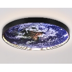 Настенно-потолочный светодиодный светильник Ambrella light FW11136 BK черный 50W LED 3000-6400K D800*38, фото7