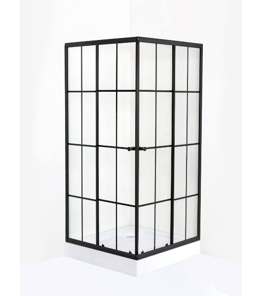 Душевой уголок квадратный BAU Stil square 80х80х195, с поддоном 12,5 см, закаленное стекло толщиной