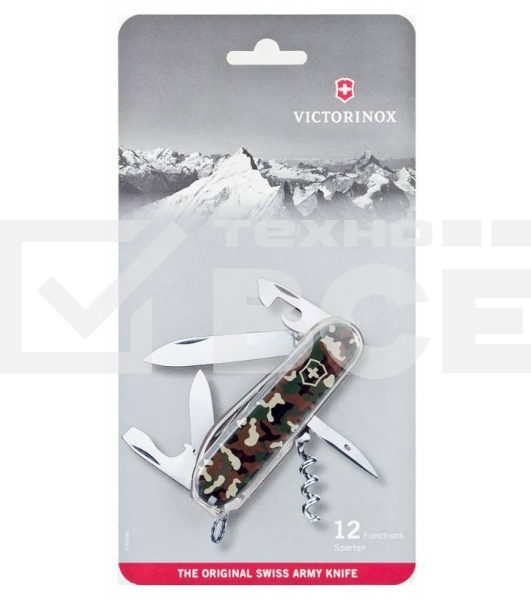 Нож перочинный Victorinox Spartan (1.3603.94B1) 91мм 12функций камуфляж блистер