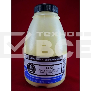 Тонер OKI C610/C810/C821/C822/C830/C5850/C5950/MC560 Yellow (фл., 135г) B&W Premium (Tomoegawa) - фас.России