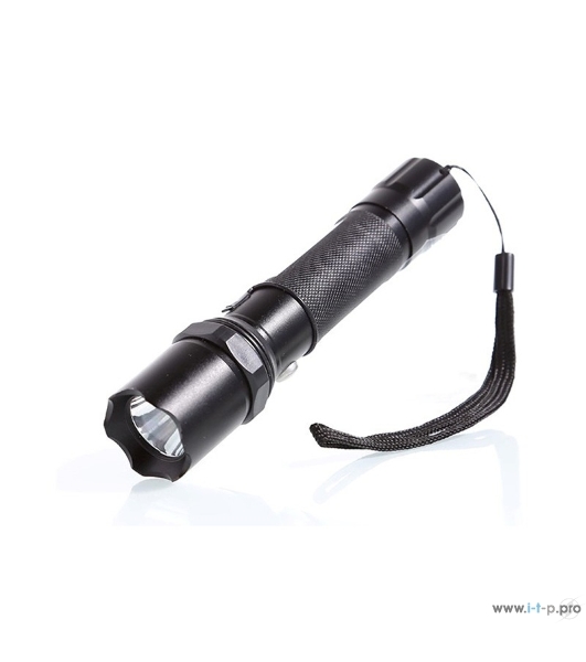 Фонарь ULTRAFLASH E145 аккум. 220в черн. cree 1 ватт 3 реж. 18650 пласт. бокс