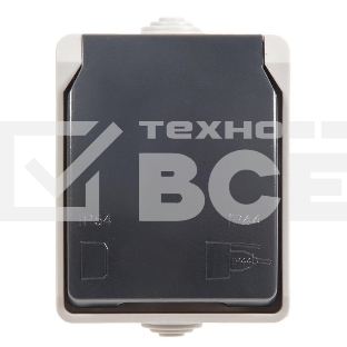 Розетка ИЭК Форс РСб20-3-ФСр1м с/з открытой установки