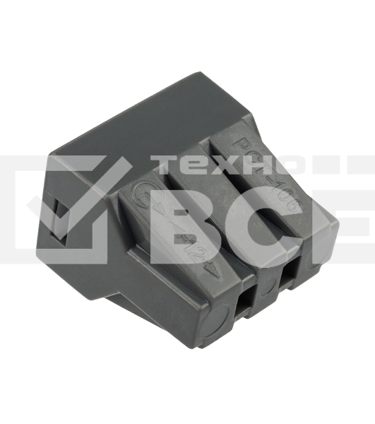 Экспресс-клемма с пастой, 6-проводная до 2,5 мм², серая (50 шт./уп.) (773-306) Rexant