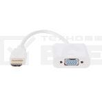 Переходник штекер HDMI - гнездо VGA, провод + шнур стерео 3,5 мм Rexant, фото2