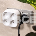 Четверник электрический Rexant 6А без заземления, белый, фото2