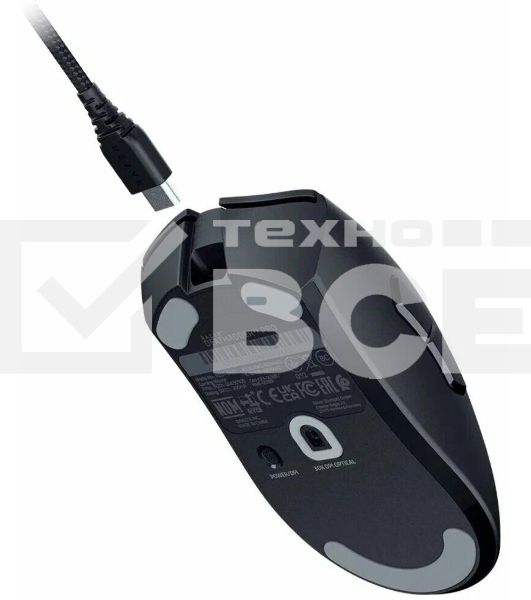 Мышь беспроводная/проводная Razer DeathAdder V3 Pro черный, 30000 dpi, радиоканал, USB, кнопки - 6