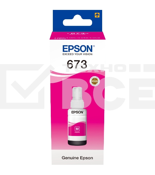 Чернила для EPSON C13T67334A L800 (magenta) 70 мл