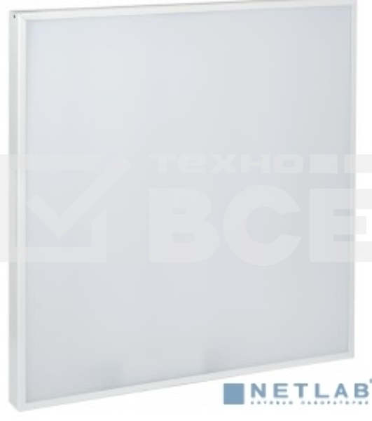 Светильник светодиодный Iek LDVO0-6576-50-4000-K01 ДВО 6576 595х595х25мм 50Вт 4000К опал аналог люм.свет. 4х18 накладных или в потолок Армстронг