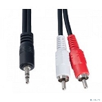 Кабель PERFEO Кабель Jack 3.5 мм вилка - 2xRCA вилка, длина 2 м. (J2003), фото 1