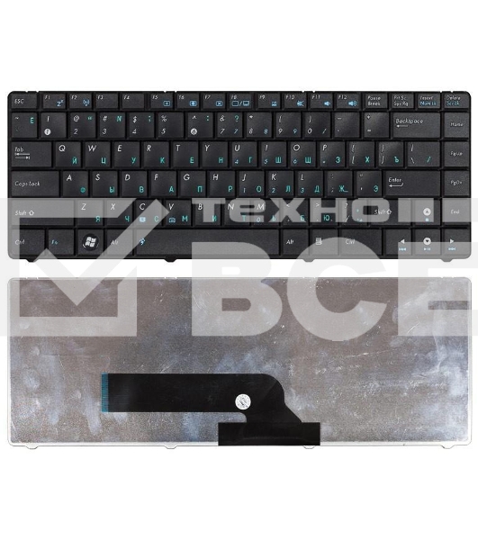 Клавиатура для ноутбука Asus K40 K40AB K40AC K40AD черная