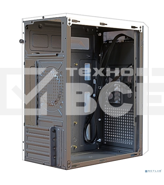 Компьютерный корпус MiniTower Ginzzu B185 White mATX,2xUSB2.0, белый,w/o PSU, w/o fan (Ginzzu B185)