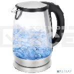 Чайник электрический Kitfort КТ-628 1.7л. 2200Вт серебристый (корпус: стекло), фото2