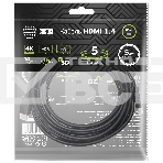 Кабель аудио-видео Cactus CS-HDMI.1.4-5 HDMI (m)/HDMI (m) 5м. Позолоченные контакты черный, фото2