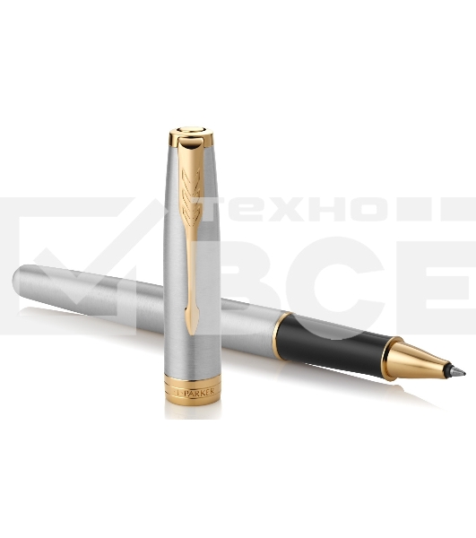 Ручка роллер Parker Sonnet Core T527 (CW1931506) Stainless Steel GT M черн. черн. подар.кор.