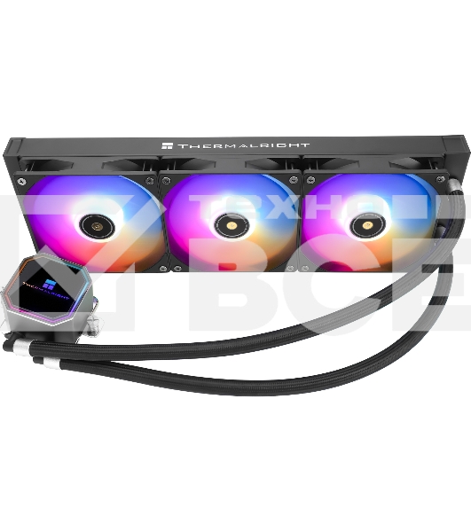 Система водяного охлаждения Thermalright Frozen Prism 360 ARGB Soc-AM5/AM4/1151/1200/2066/1700 черный 4-pin 27dB Al Ret (F-PRISM-360-BL-ARGB)