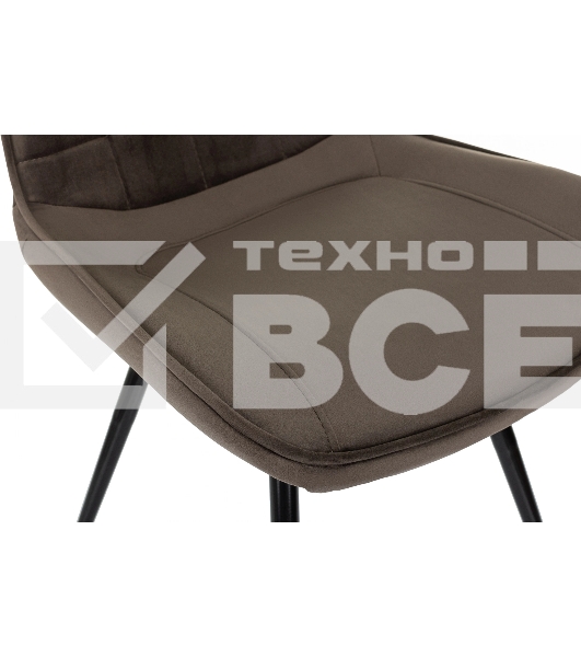 Стул для дома Бюрократ CH-K2_4 комплект 4 шт коричневый Holland 74 металл черный на ножках (CH-K2_1/HL74_4)