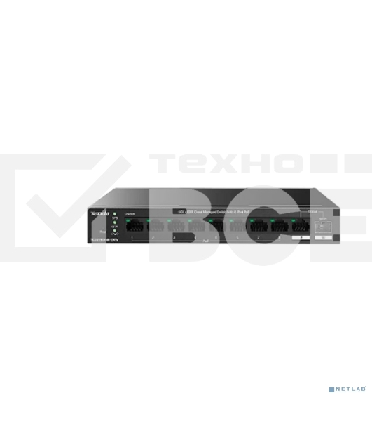 Коммутатор управляемый PoE Tenda TEG2210P-8-120W, 10 портов, 9x1 Гбит/с, SFP 1x1 Гбит/с, PoE 8x30Вт (до 110 Вт)