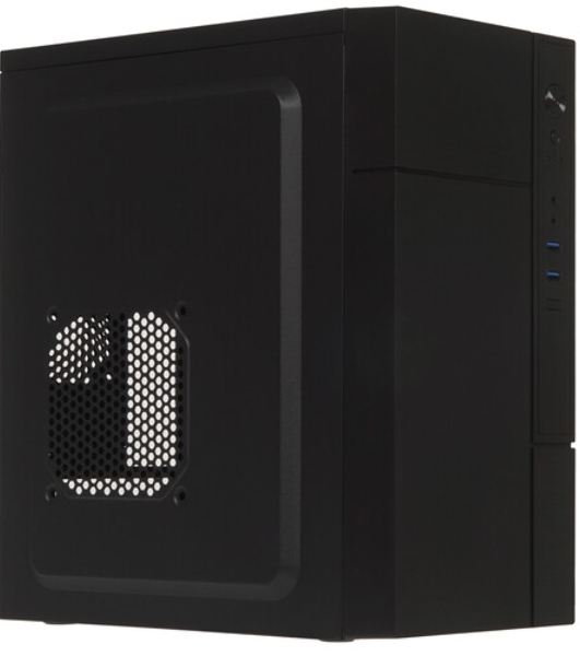 Компьютерный корпус с блоком питания 450Вт. Сase Forza mATX, 450W, 2xUSB 3.0, Black, w/o FAN, 12 см fan PSU, power cord