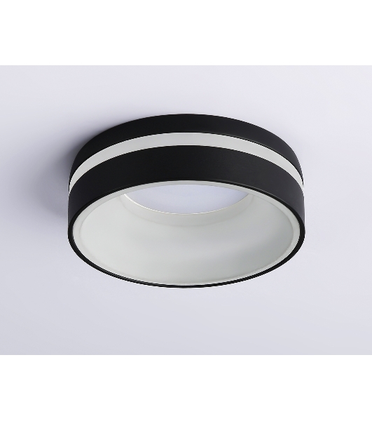 Светильник Ambrella light TN3306 BK/FR черный/белый матовый MR16 GU5.3 D80*43