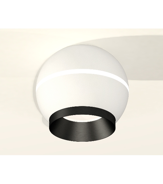 Светильник Ambrella Light XS1101011 SWH/PBK белый песок/черный полированный MR16 GU5.3 LED 3W 4200K (C1101, N7031)