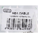 Кабель VGA 3м AOpen 2 фильтра, монитор-SVGA card 15M-15M, ACG341AD-3M, фото6